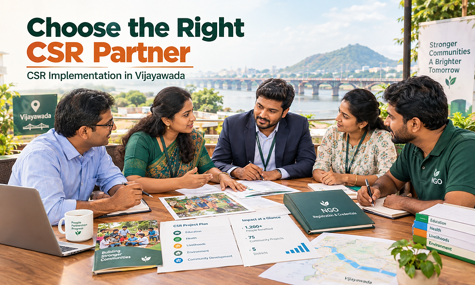 How to Choose an NGO for CSR Projects in Vijayawada
