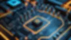 Close-up view of quantum circuit simulation interface