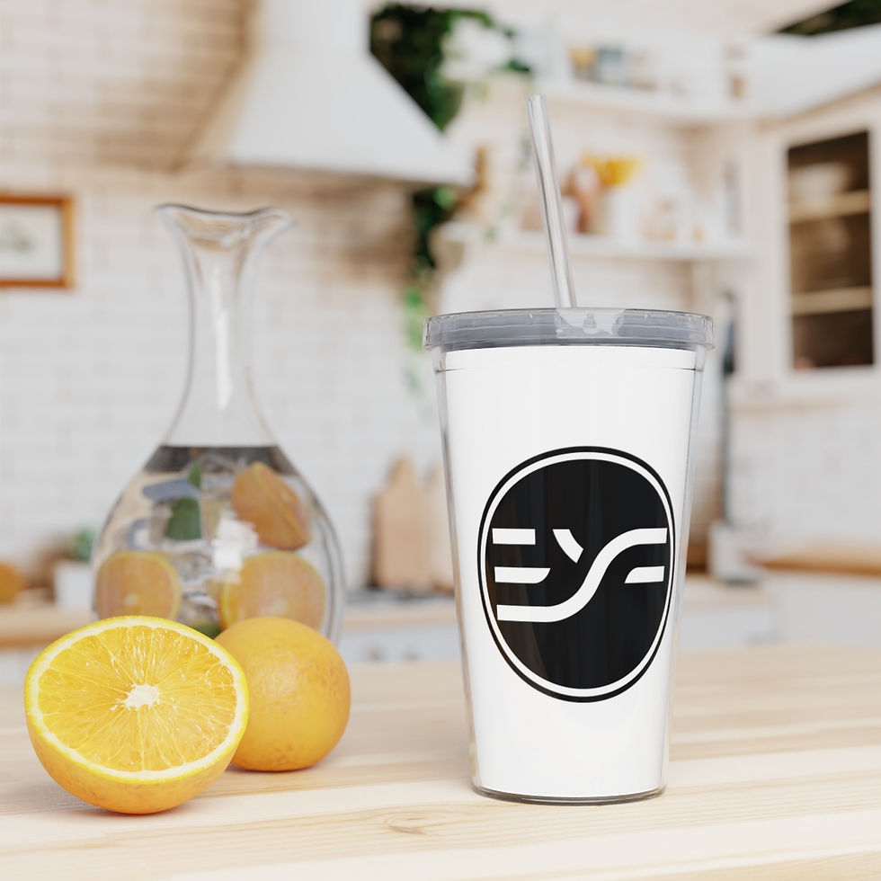 Thumbnail: Plastic Tumbler with Straw