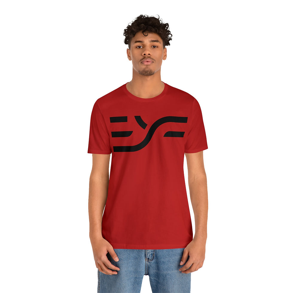 Thumbnail: Black EYF Logo Unisex Jersey Short Sleeve Tee