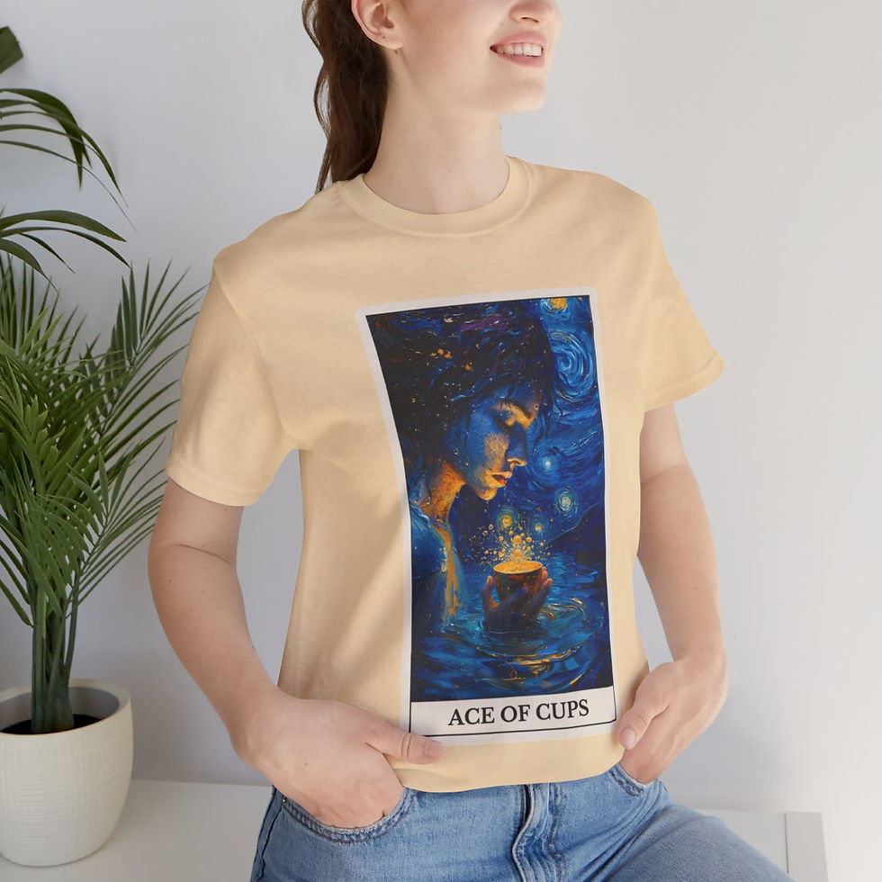 Thumbnail: Ace of Cups tarot card jersey t-shirt 