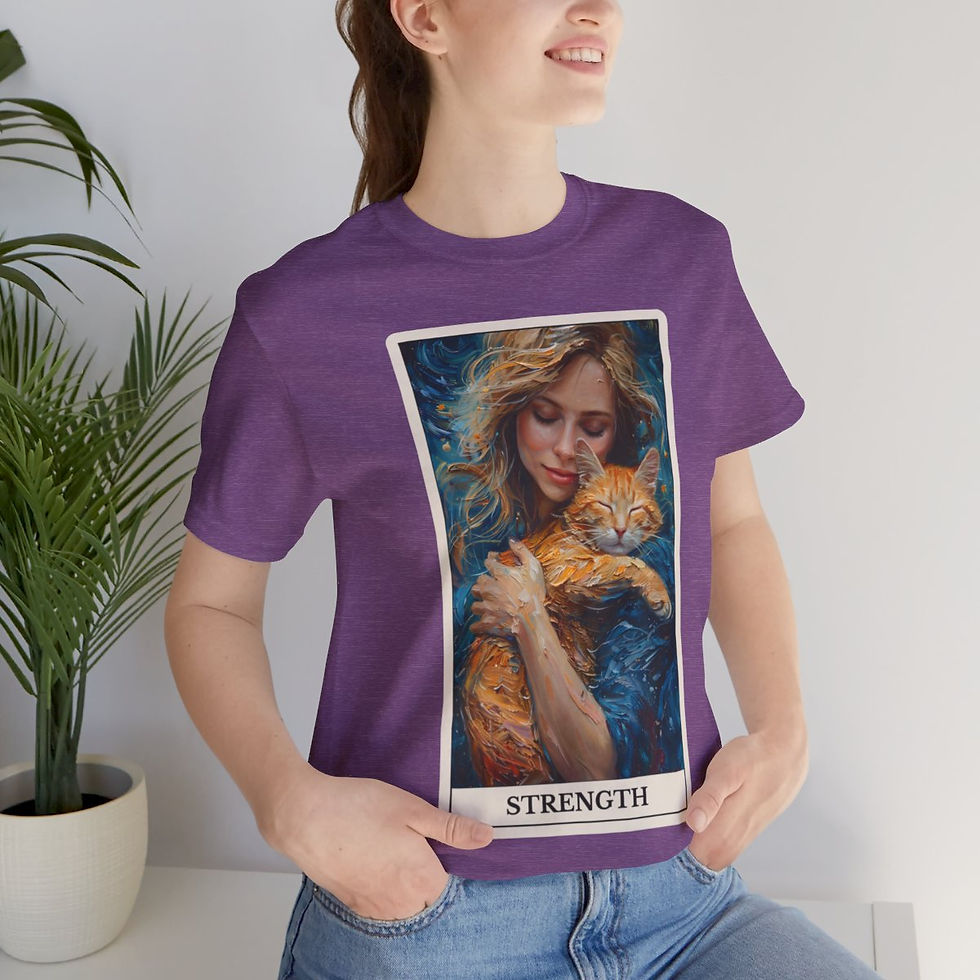Thumbnail: Strength tarot card jersey t-shirt 