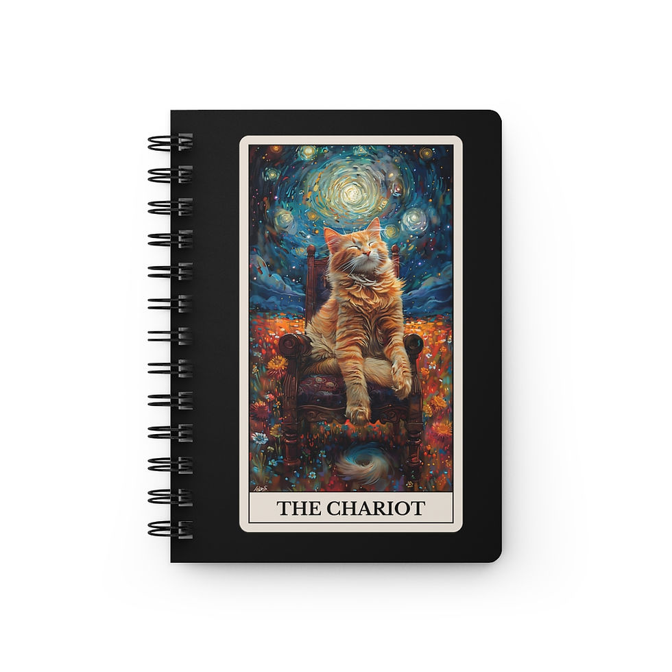 Thumbnail: The Chariot Tarot Sprial Bound Journal