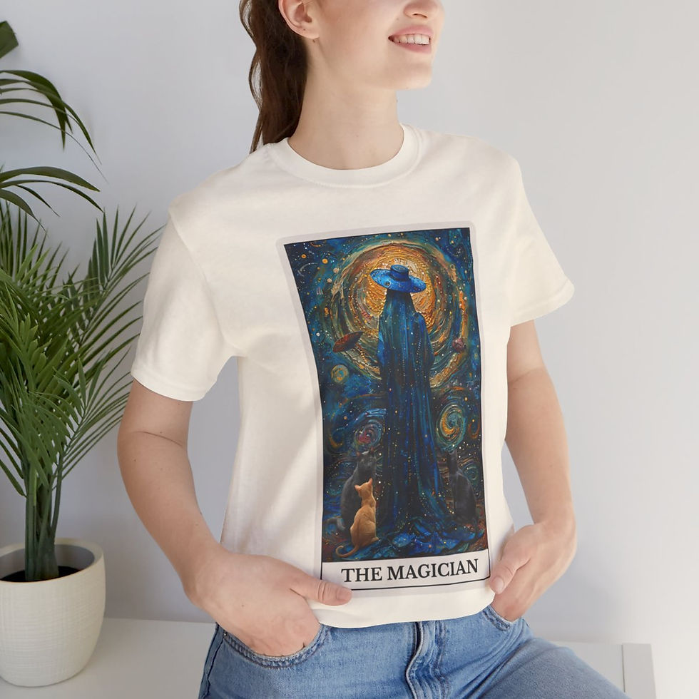 Thumbnail: The Magician tarot card jersey t-shirt 