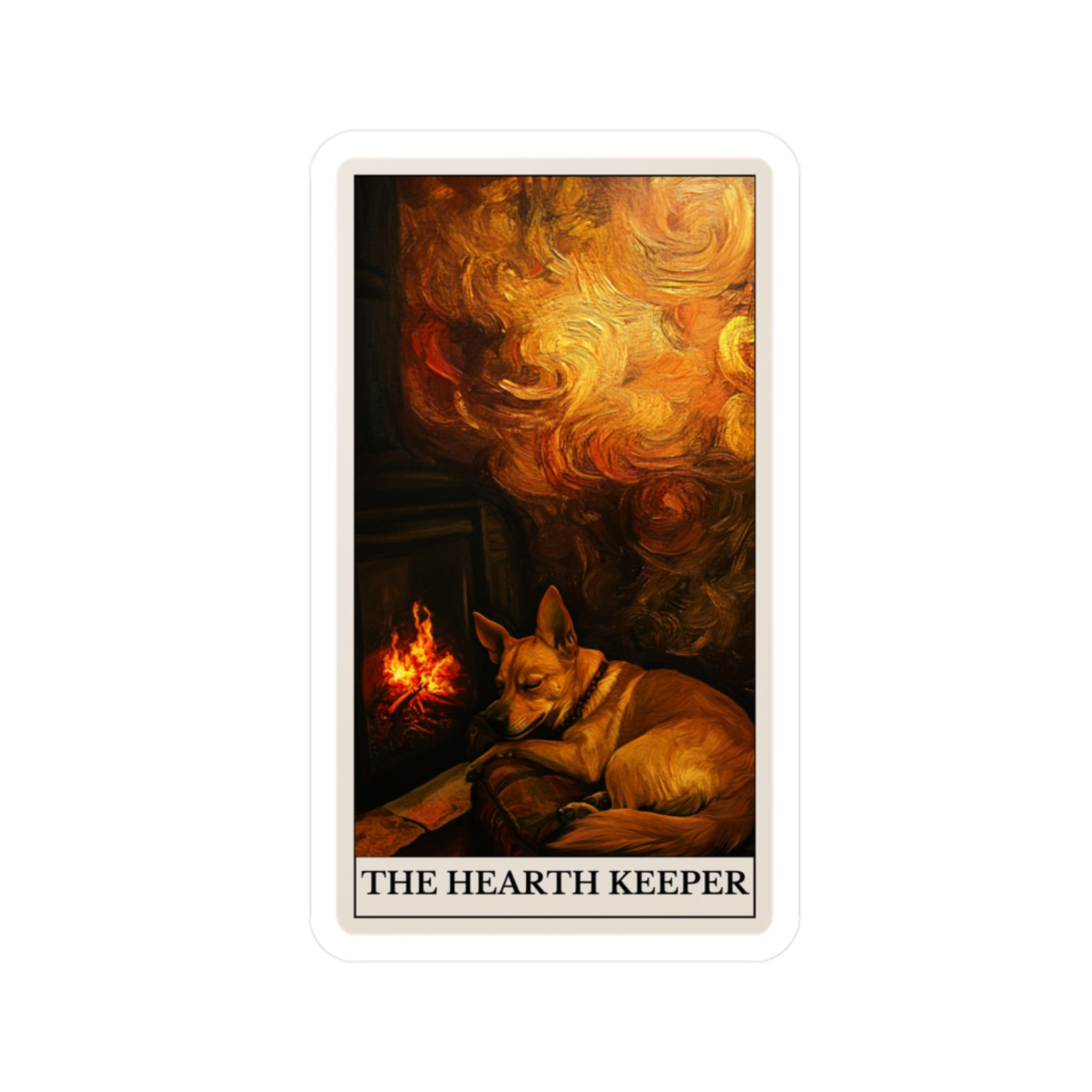 The Hearth Keeper Tarot Card Sticker