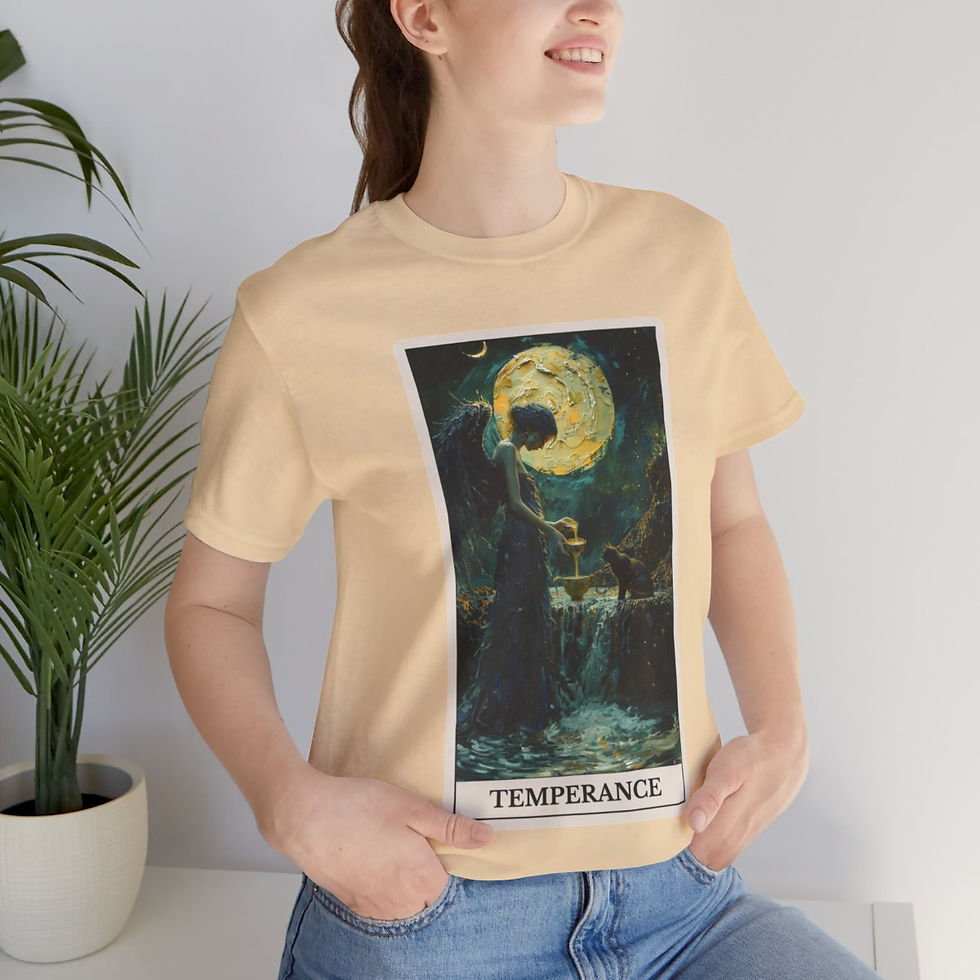 Thumbnail: Temperance tarot card jersey t-shirt 