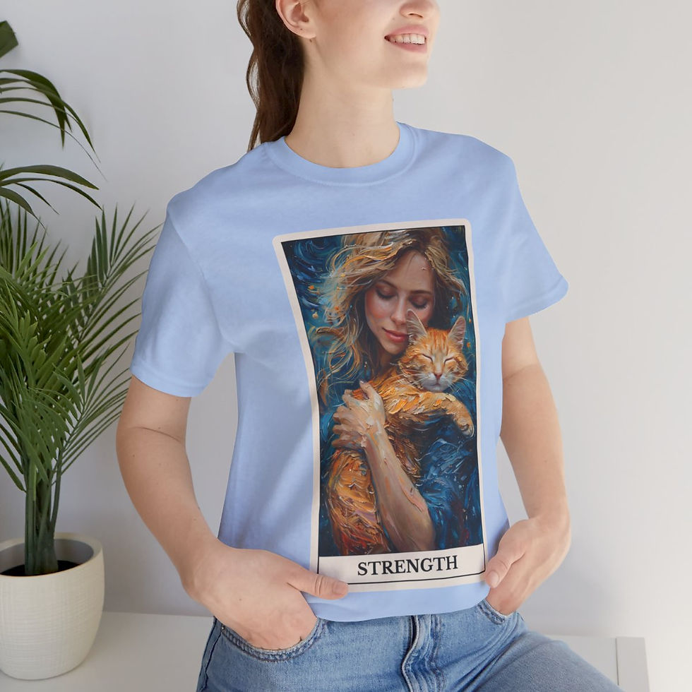 Thumbnail: Strength tarot card jersey t-shirt 