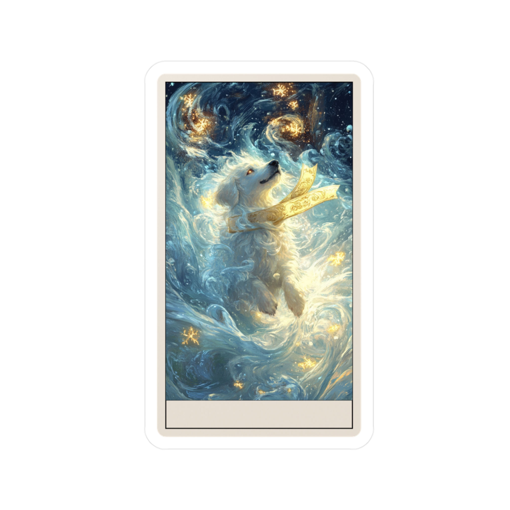 North Wind Messenger Customizable Tarot Card Sticker