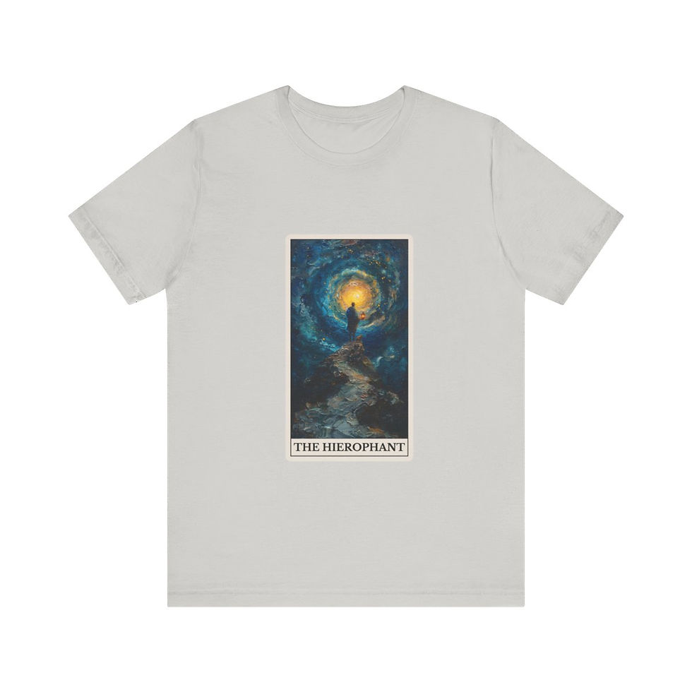 Thumbnail: The Hierophant tarot card jersey t-shirt 
