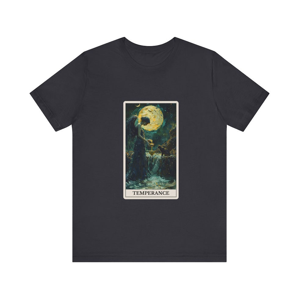 Thumbnail: Temperance tarot card jersey t-shirt 