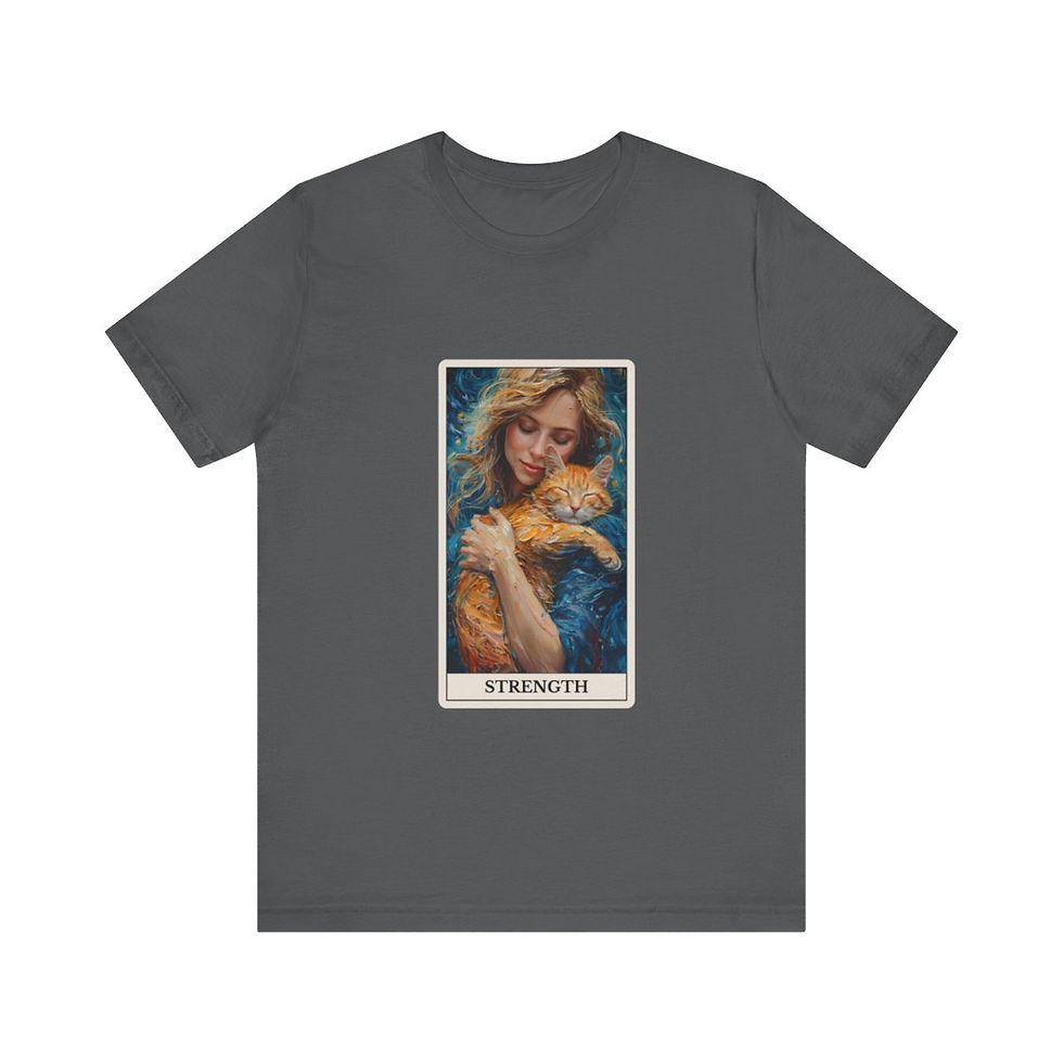 Thumbnail: Strength tarot card jersey t-shirt 