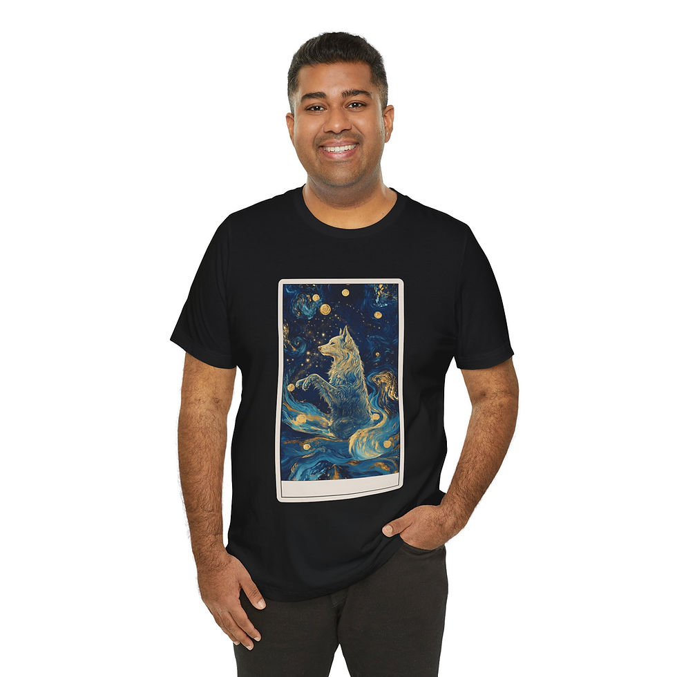 Thumbnail: The Fate Spinner tarot card shirt for dog lovers customizable