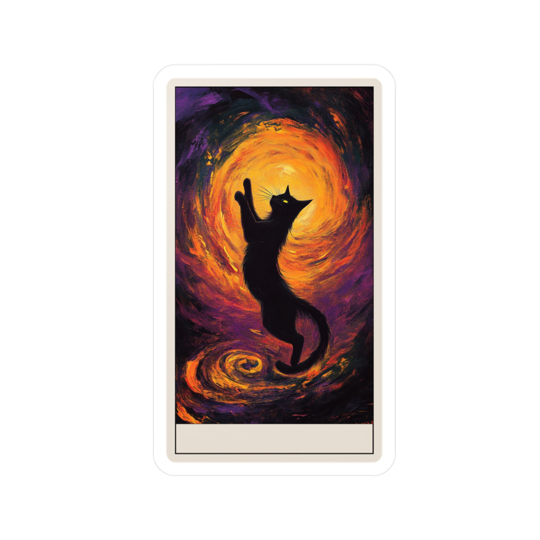 The Shadow Dancer Customizable Tarot Card Sticker