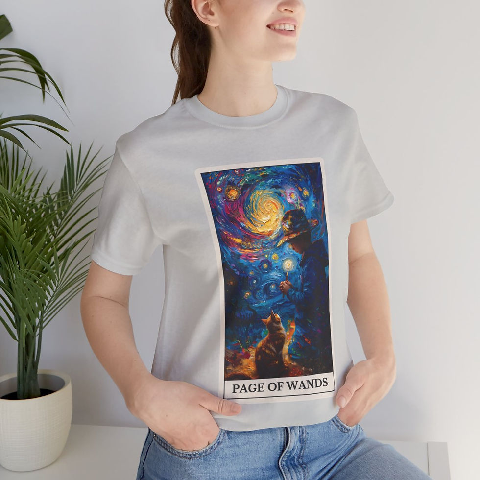 Thumbnail: Page of Wands tarot card jersey t-shirt 