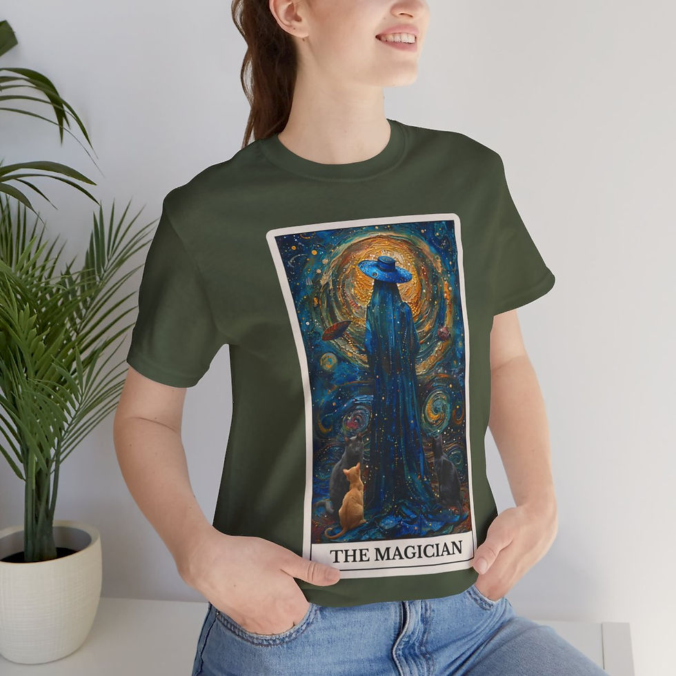 Thumbnail: The Magician tarot card jersey t-shirt 