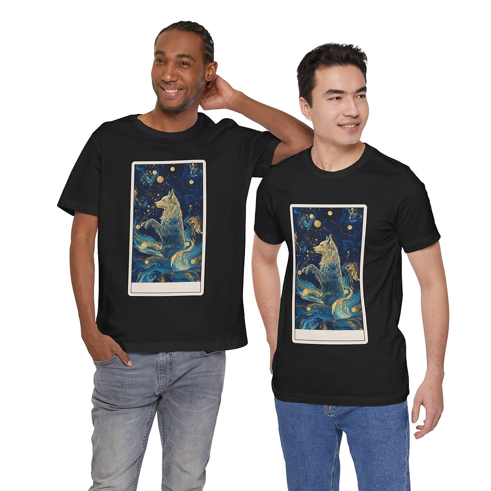 Thumbnail: The Fate Spinner tarot card shirt for dog lovers customizable