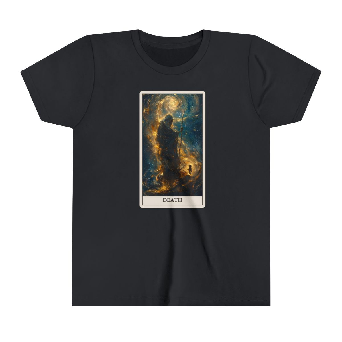 Death Tarot Card Youth t-shirt with dogs