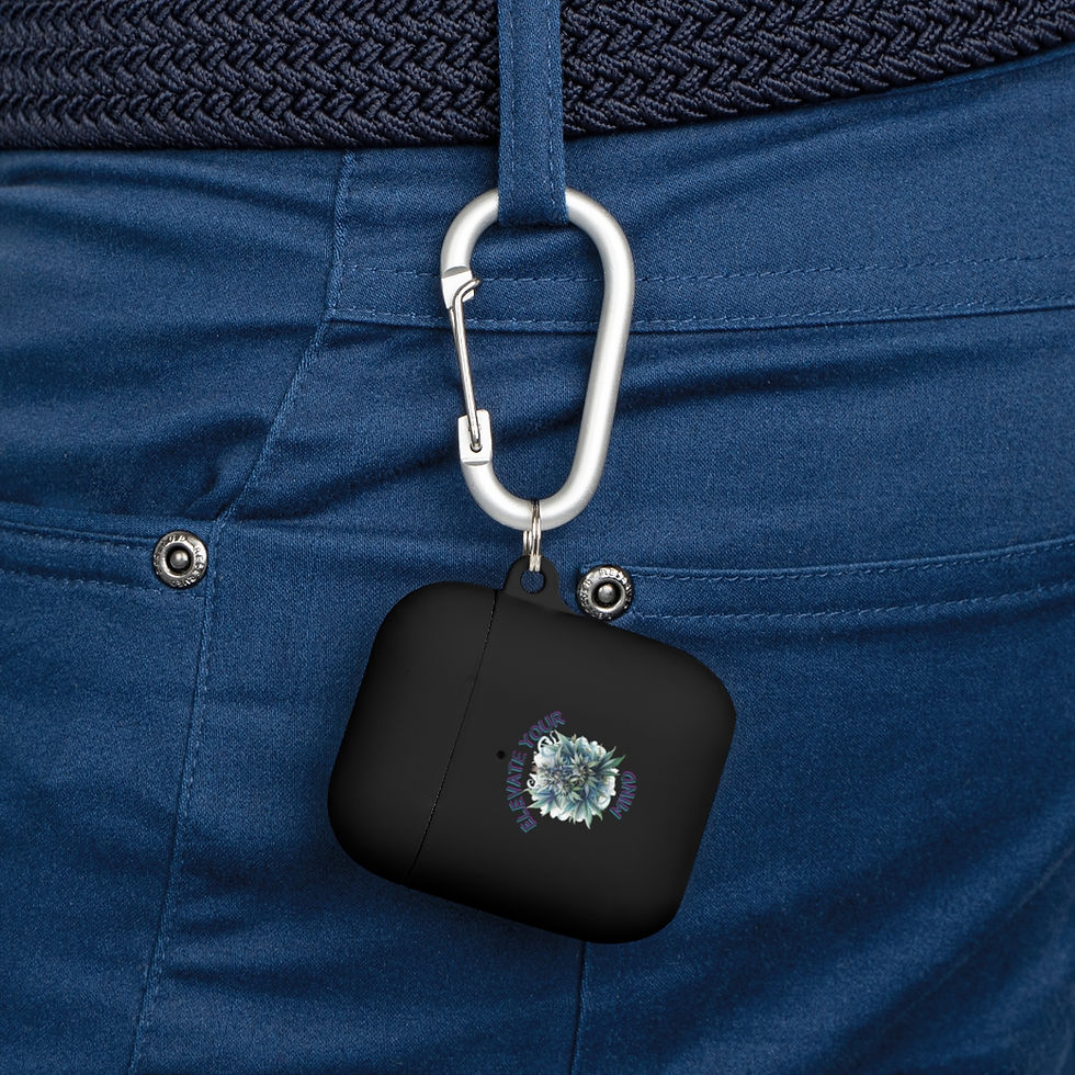Thumbnail: Elevate your Mind- Cannabis, marijuana, pot, weed, bud AirPods Case Cover