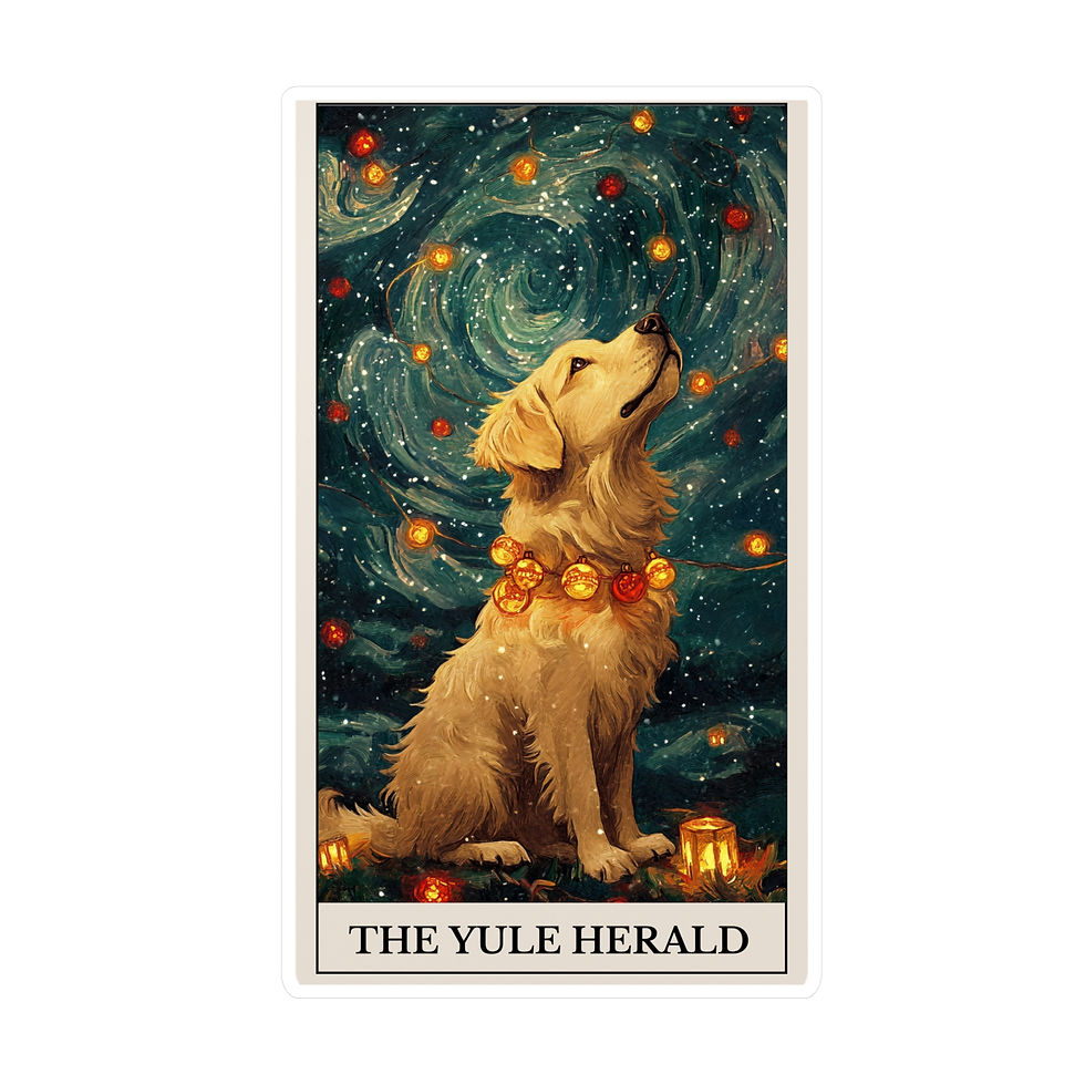 Thumbnail: Yule Herald Tarot Card Sticker