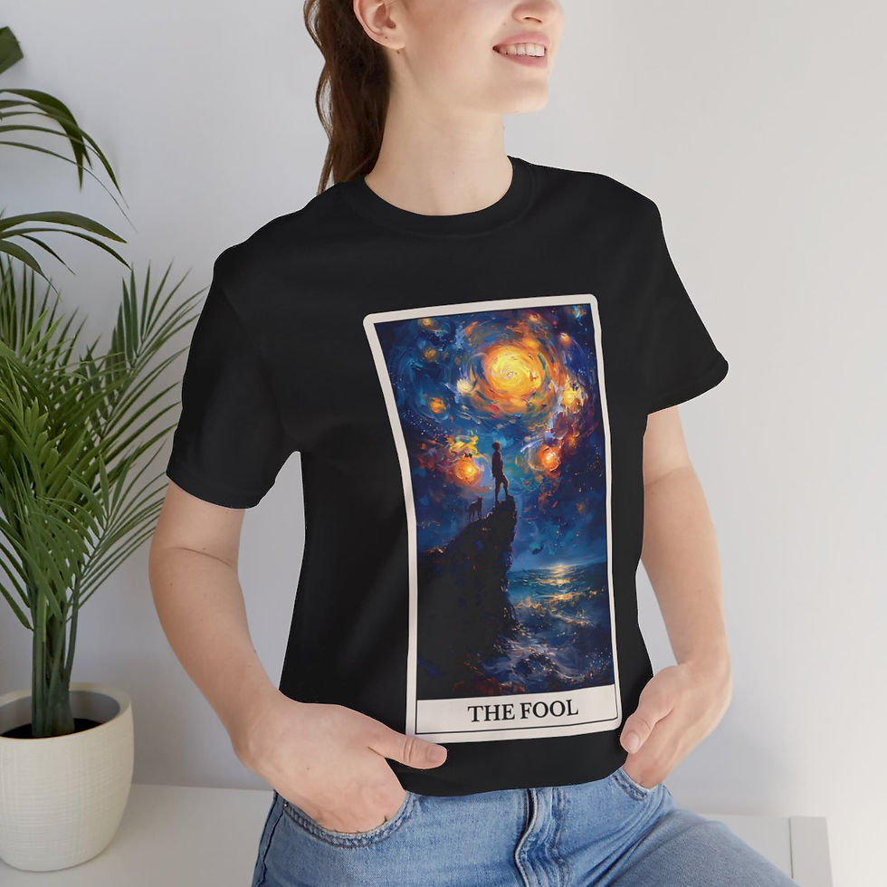Thumbnail: The Fool  tarot card jersey t-shirt 
