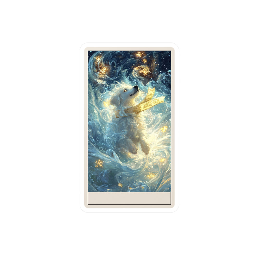 Thumbnail: North Wind Messenger Customizable Tarot Card Sticker