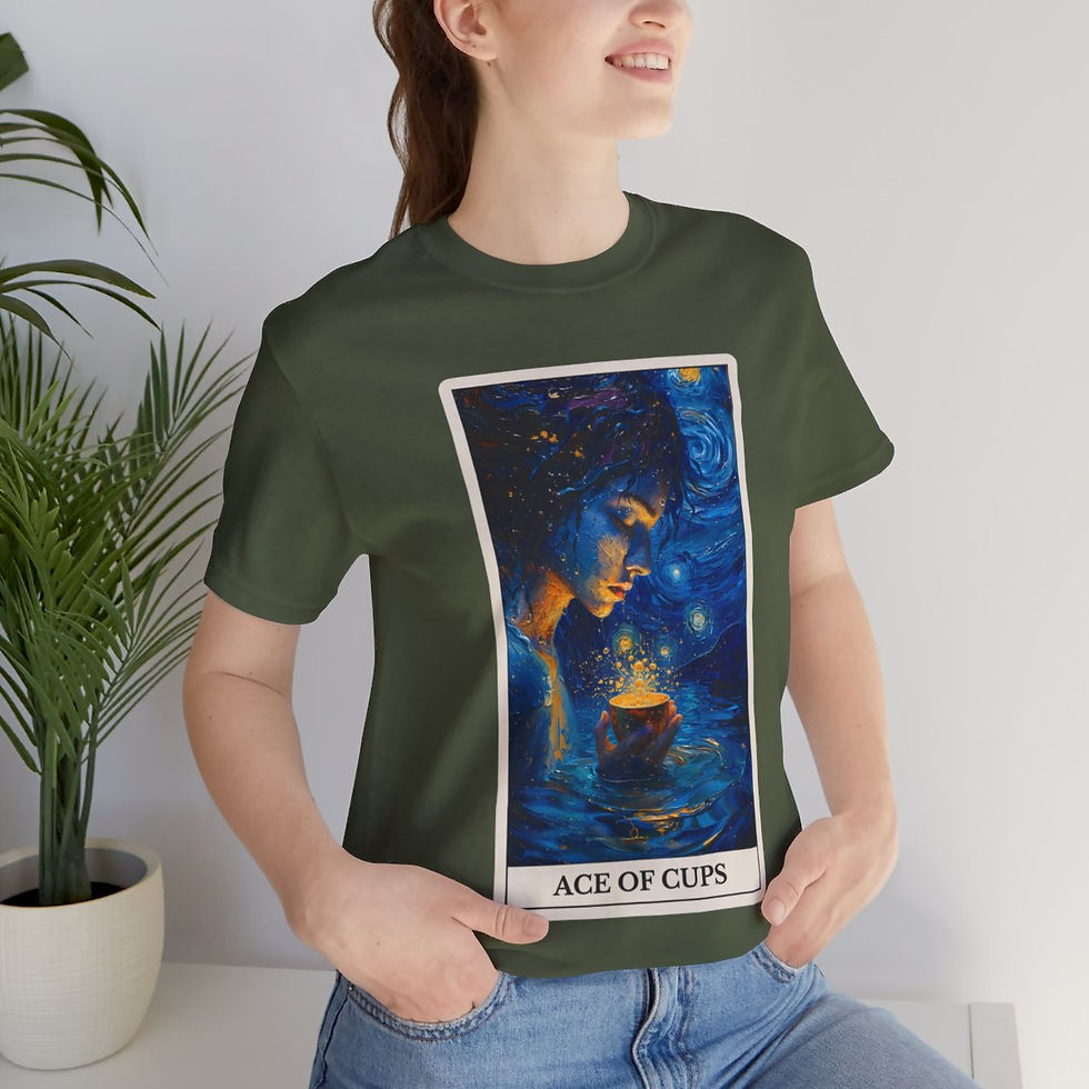 Thumbnail: Ace of Cups tarot card jersey t-shirt 