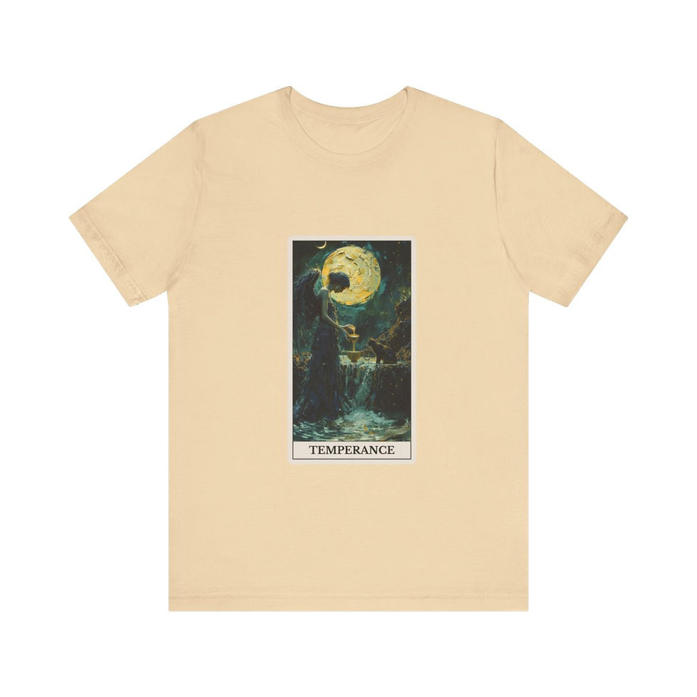 Thumbnail: Temperance tarot card jersey t-shirt 