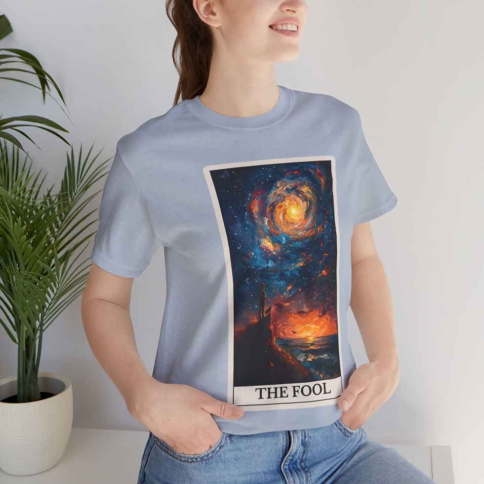 Thumbnail: The Fool  tarot card jersey t-shirt 