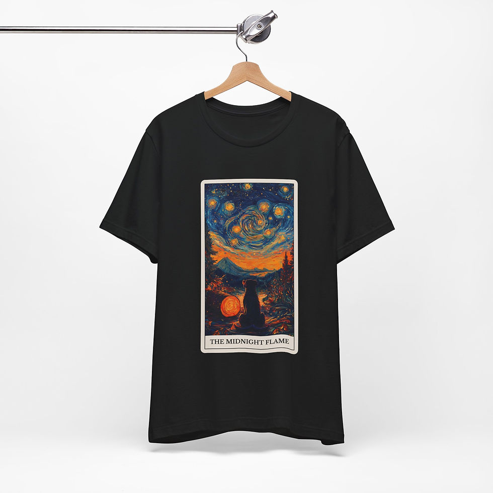 Thumbnail: The Midnight Flame Tarot T-shirt 