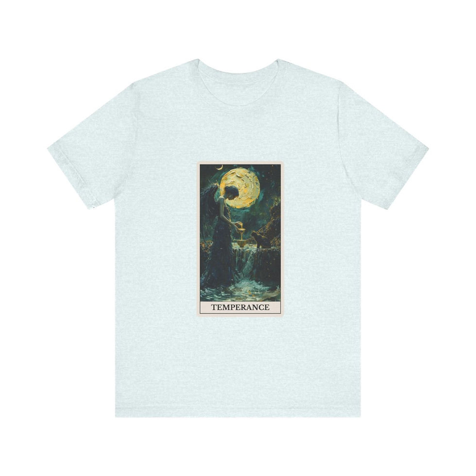 Thumbnail: Temperance tarot card jersey t-shirt 