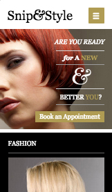 Se alle skabeloner hjemmesideskabeloner – Frisørsalon