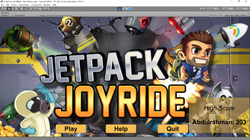 Jetpack Clone Main Menu