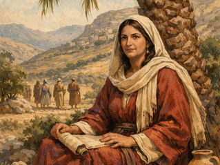 Débora debaixo da Palmeira a julgar o povo de Israel