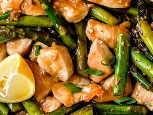 Recipe: Gà Xào Măng Tây Sốt Chanh