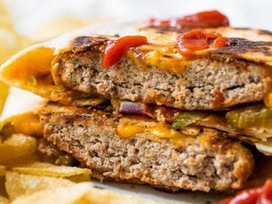 Recipe: Burger Cuộn Phô Mai (Nồi Chiên Không Dầu)