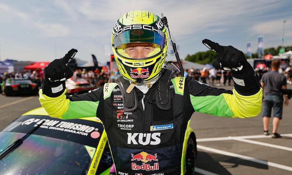 Kevin Estre after taking Pole Position in 2025
