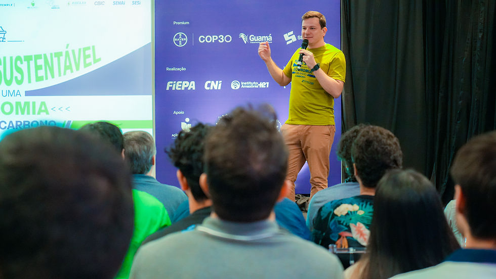 Caio Fanha ministrou oficina de pitch/ Foto: Arthur Corrêa