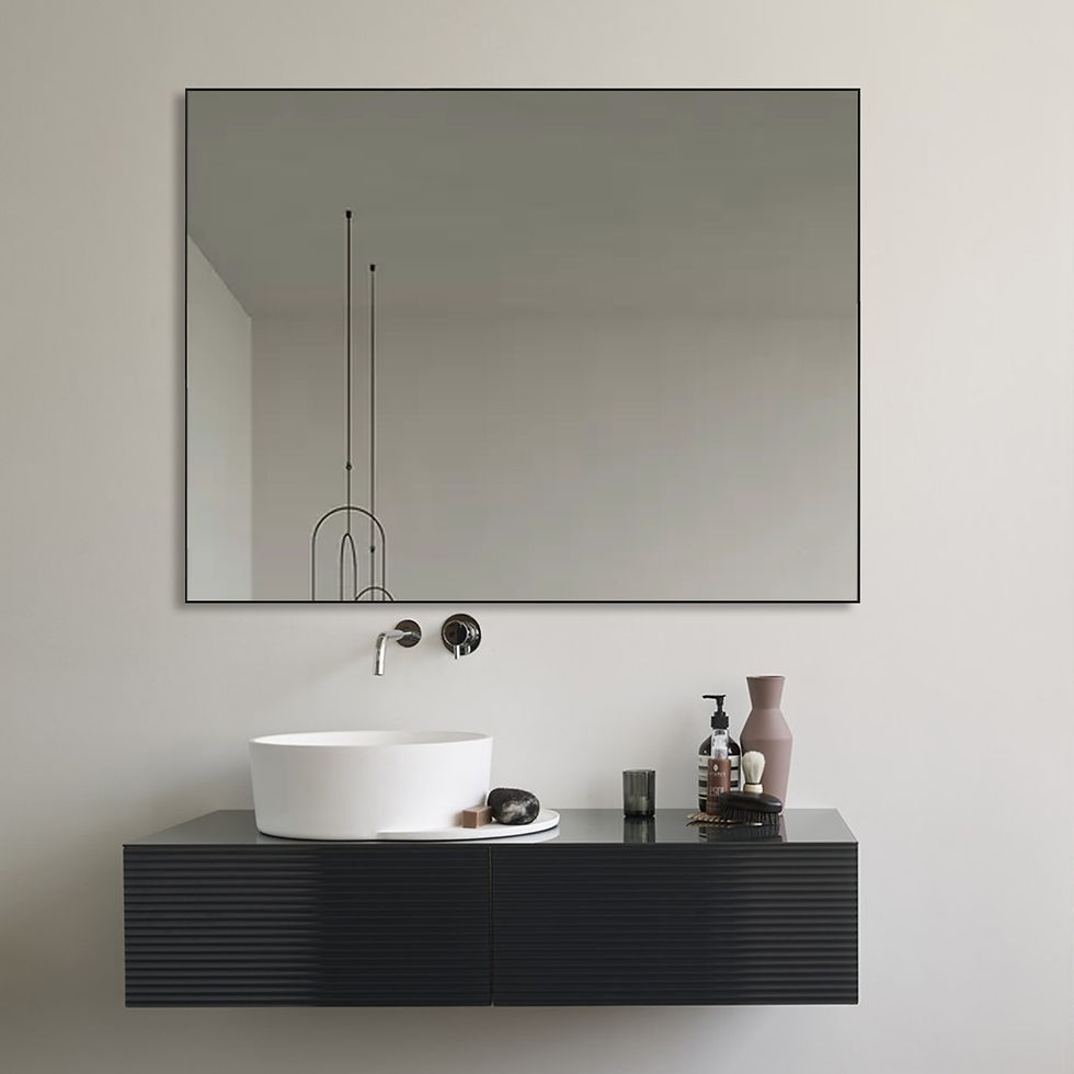 Thumbnail: Black framed mirror
