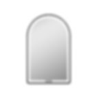 Thumbnail: Rita LED 19.6 in. x 31.5 in. Black Metal Framed LED Arch Bathroom Vanity Mirror