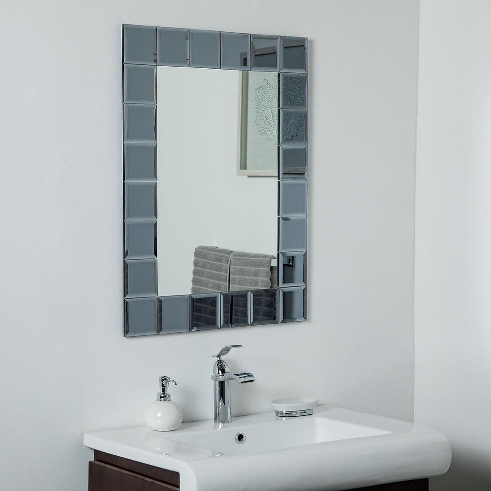 SilverLake Large Frameless Mirror 31.5 x 23.6in Wall Mirror