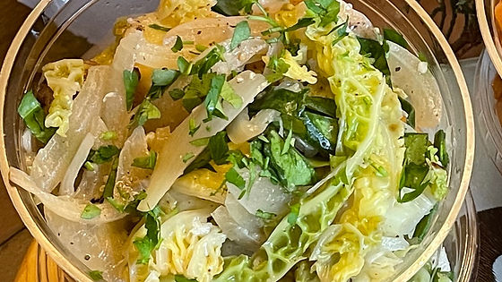 Savoy Cabbage & Sprout Colcannon