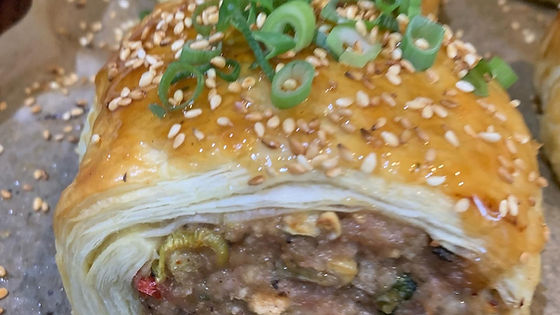 Sticky Chinese Pork with Salt & Pepper crust: