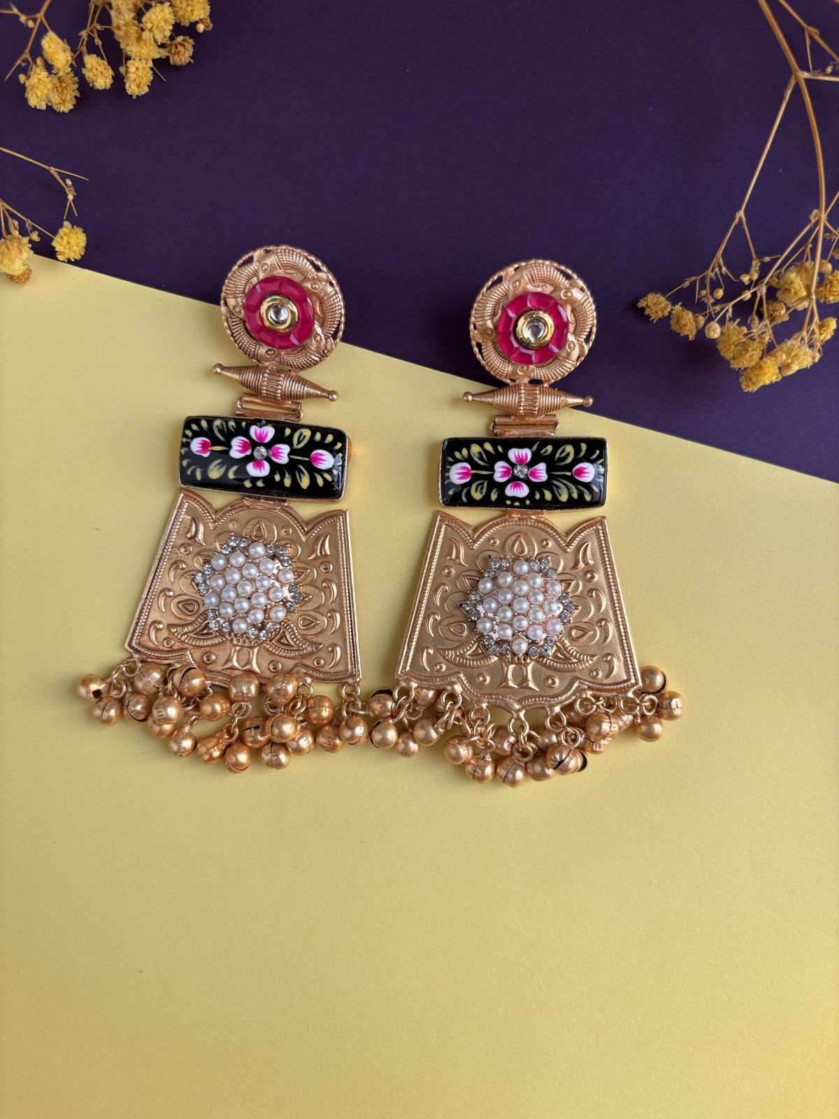 Pushpita Handpainted Earrings