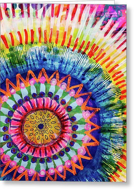Colorful Watercolor Mandala Resist