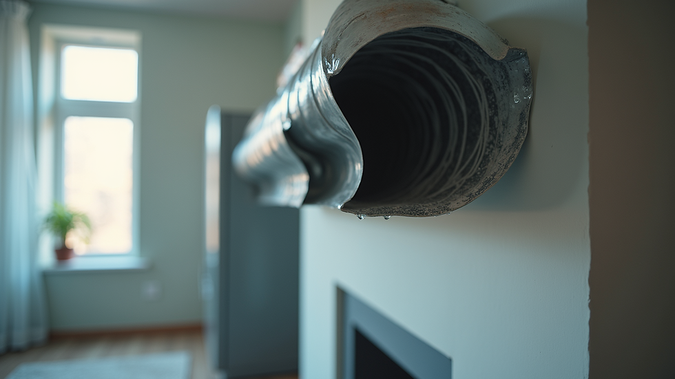 Close-up view of clean HVAC ductwork inside a residential home