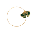 flower motifs emerald
