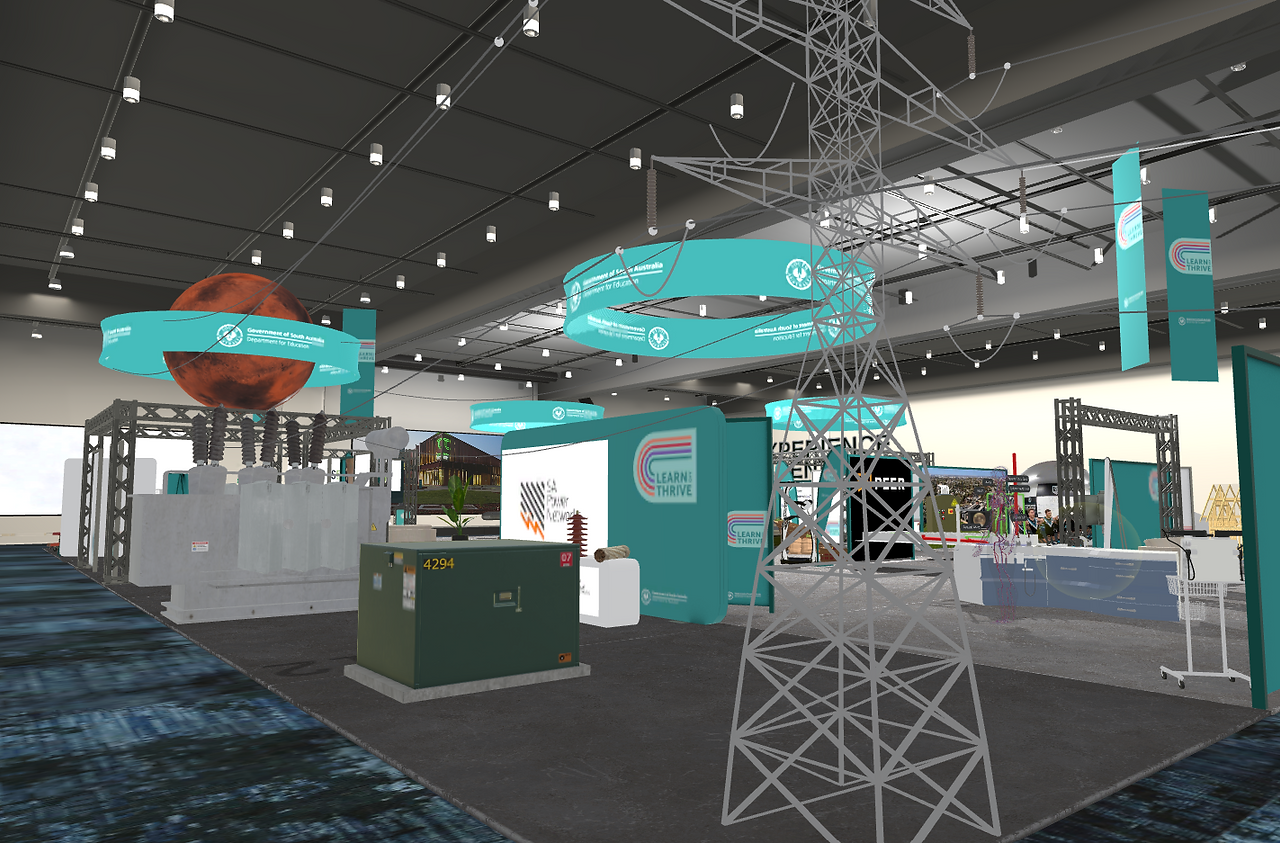 RealityTEK virtual classroom showing industrial equipment simulations.