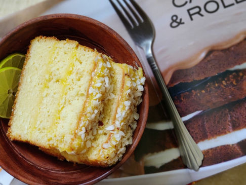 Lemon Coconut Layered cake