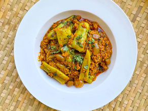 Mutton Keema & Bhajji Mirch Curry