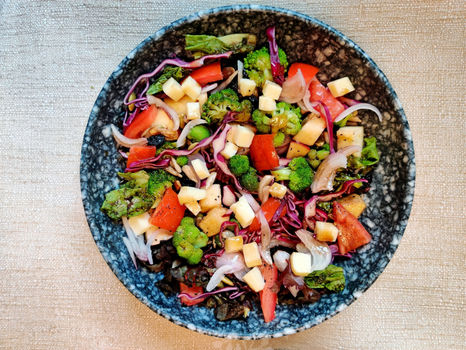 Broccoli & Apple Salad with Balsamic dressing